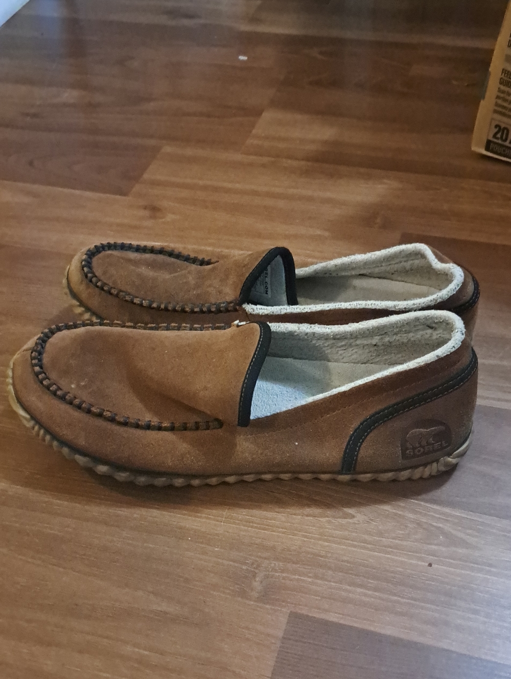 Sorel Brown Suede Slip-On Moccasin Loafers